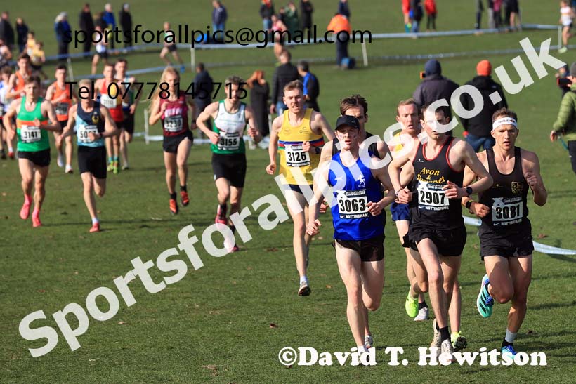 Senior Men, 2024 CAU Inter Counties Cross Country Champs., Wollaton Park, Nottingham. Photo: David T. Hewitson/Sports for All Pics